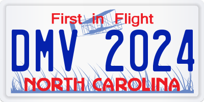 NC license plate DMV2024