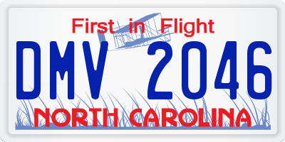 NC license plate DMV2046
