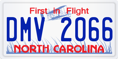 NC license plate DMV2066