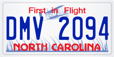 NC license plate DMV2094