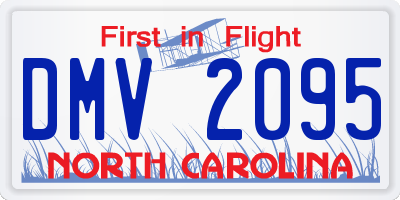 NC license plate DMV2095