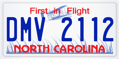NC license plate DMV2112