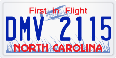 NC license plate DMV2115