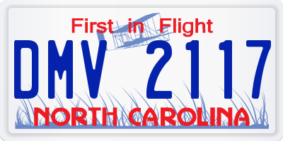 NC license plate DMV2117