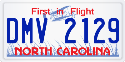 NC license plate DMV2129