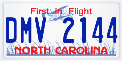 NC license plate DMV2144