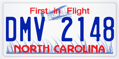 NC license plate DMV2148