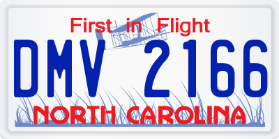 NC license plate DMV2166