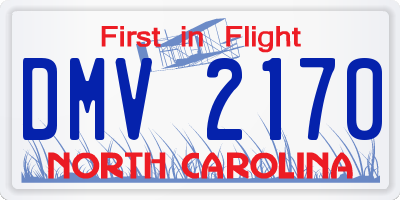 NC license plate DMV2170
