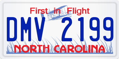 NC license plate DMV2199