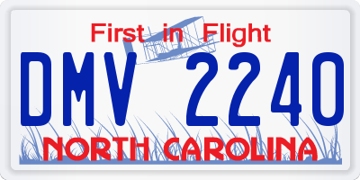 NC license plate DMV2240