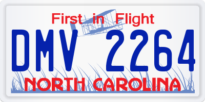 NC license plate DMV2264
