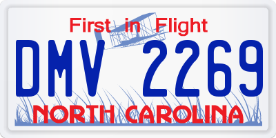 NC license plate DMV2269