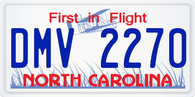 NC license plate DMV2270