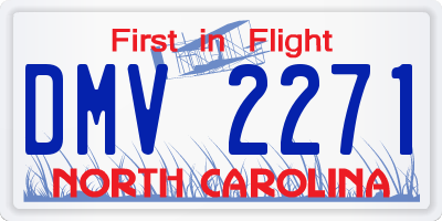 NC license plate DMV2271