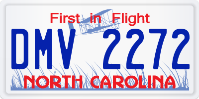 NC license plate DMV2272