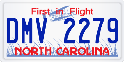 NC license plate DMV2279