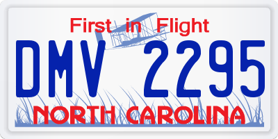 NC license plate DMV2295