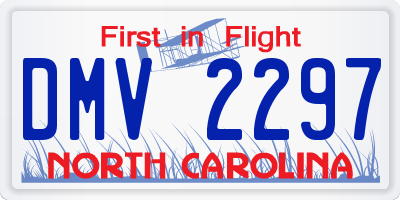NC license plate DMV2297