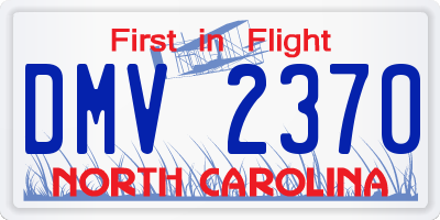 NC license plate DMV2370