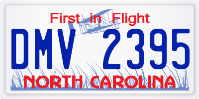 NC license plate DMV2395