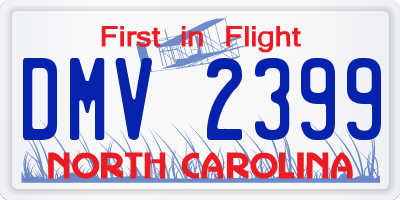 NC license plate DMV2399