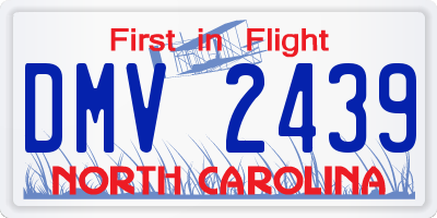 NC license plate DMV2439