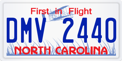 NC license plate DMV2440