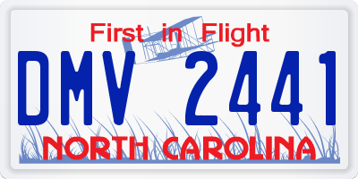 NC license plate DMV2441