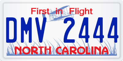 NC license plate DMV2444
