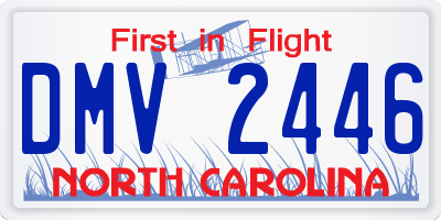 NC license plate DMV2446