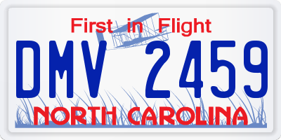 NC license plate DMV2459