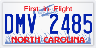 NC license plate DMV2485