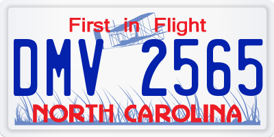 NC license plate DMV2565