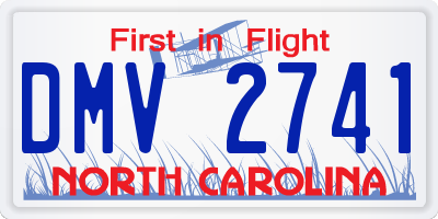 NC license plate DMV2741