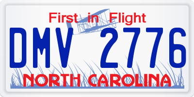 NC license plate DMV2776