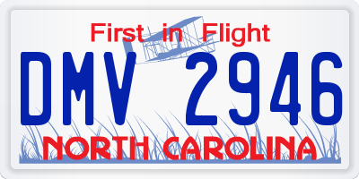 NC license plate DMV2946