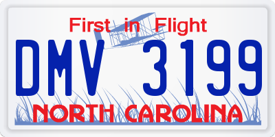NC license plate DMV3199