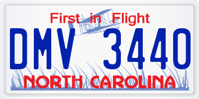 NC license plate DMV3440