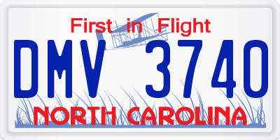 NC license plate DMV3740