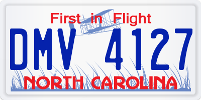 NC license plate DMV4127