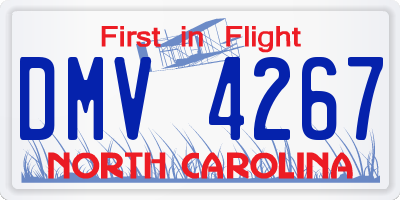 NC license plate DMV4267