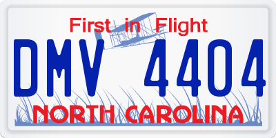 NC license plate DMV4404