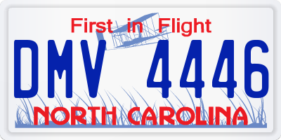 NC license plate DMV4446