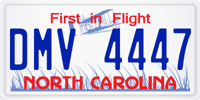 NC license plate DMV4447