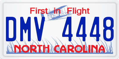 NC license plate DMV4448
