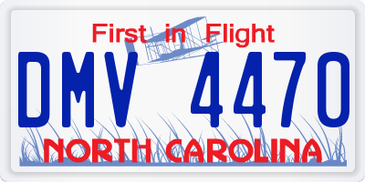 NC license plate DMV4470