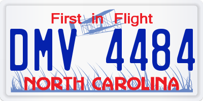 NC license plate DMV4484