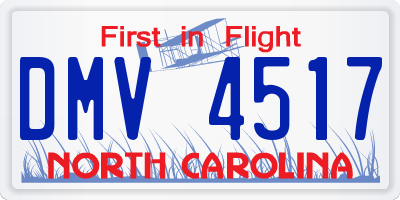 NC license plate DMV4517