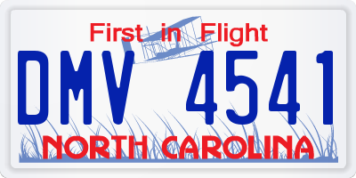 NC license plate DMV4541